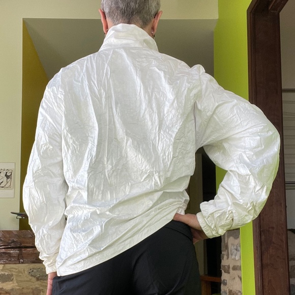 American Apparel, vintage, whit 100% TYVEK coat, size L, UNISEX. Branded «Neige» - Picture 3 of 14